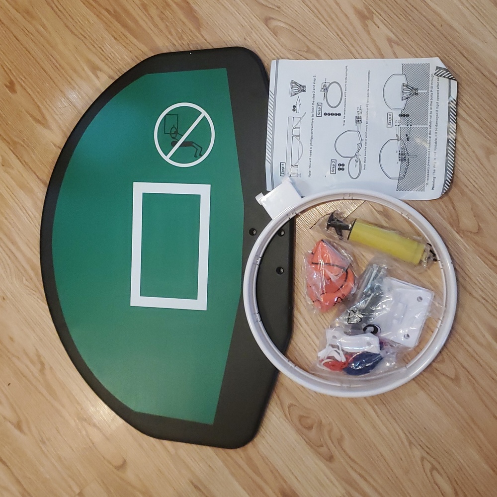 Trampoline Basketball Hoop Set